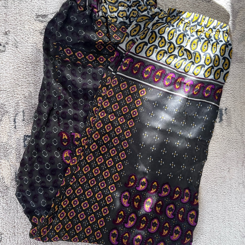 Multicolor Patterned Pants - image 3